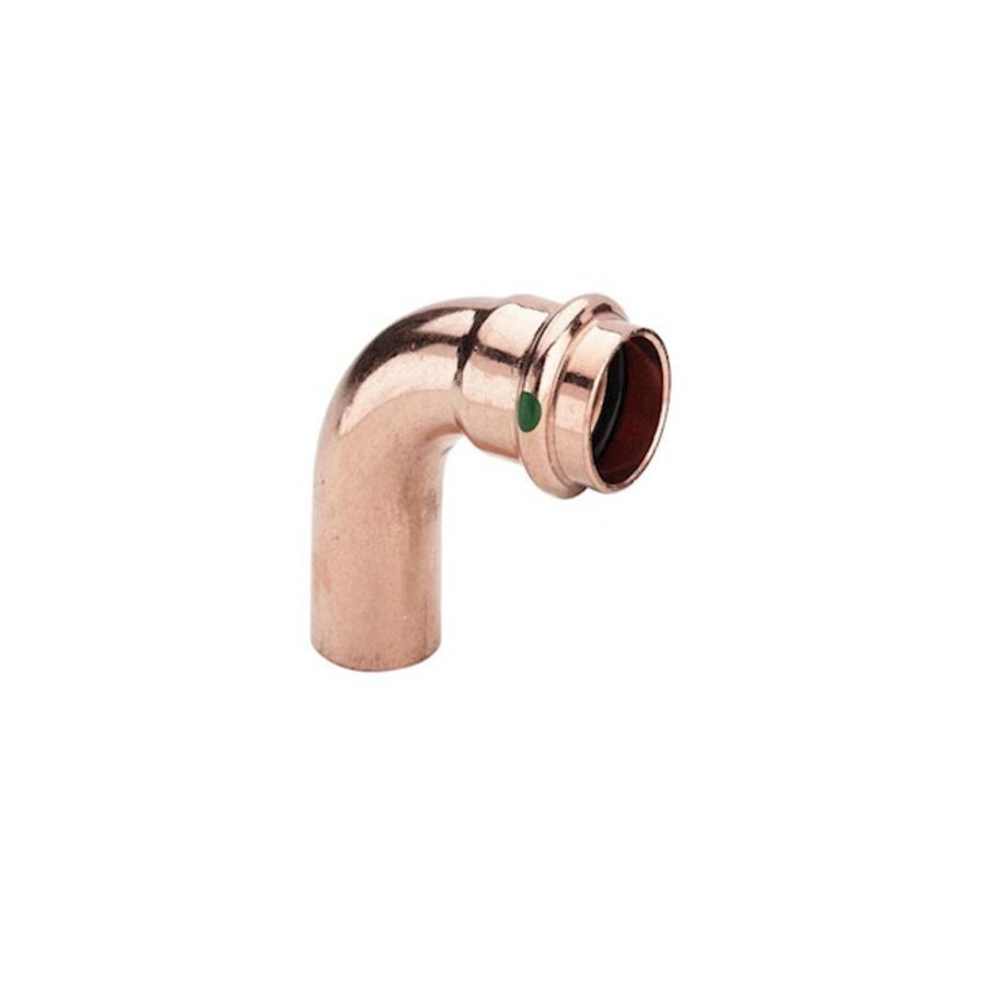 Insteekbocht 90° PROFIPRESS koper spie x persaansluiting 54mm