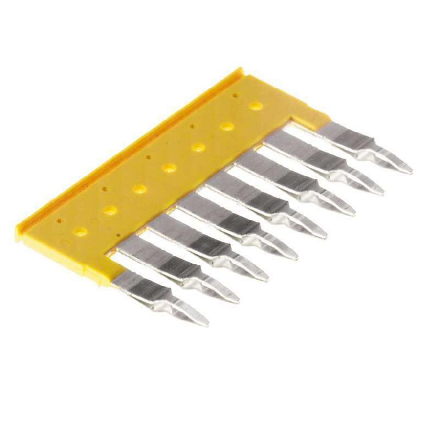 Dwarsverbinder (terminal) Plugged geel 32 A p: 8, VVE=20