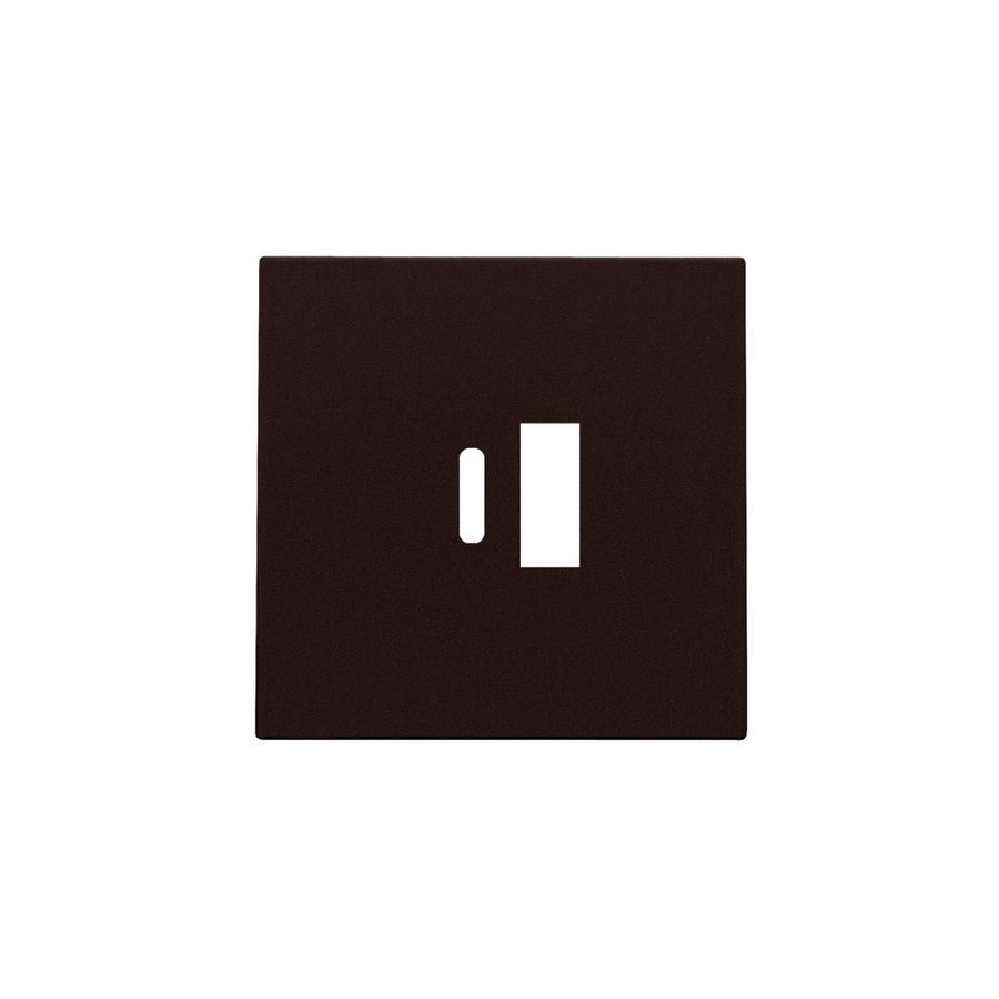Afwerkingsset dubbele smart USB-A-/USB-C-lader dark brown