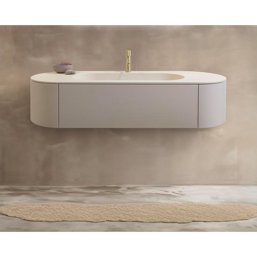 Wastafelonderkast 120cm 1x la kleur sand