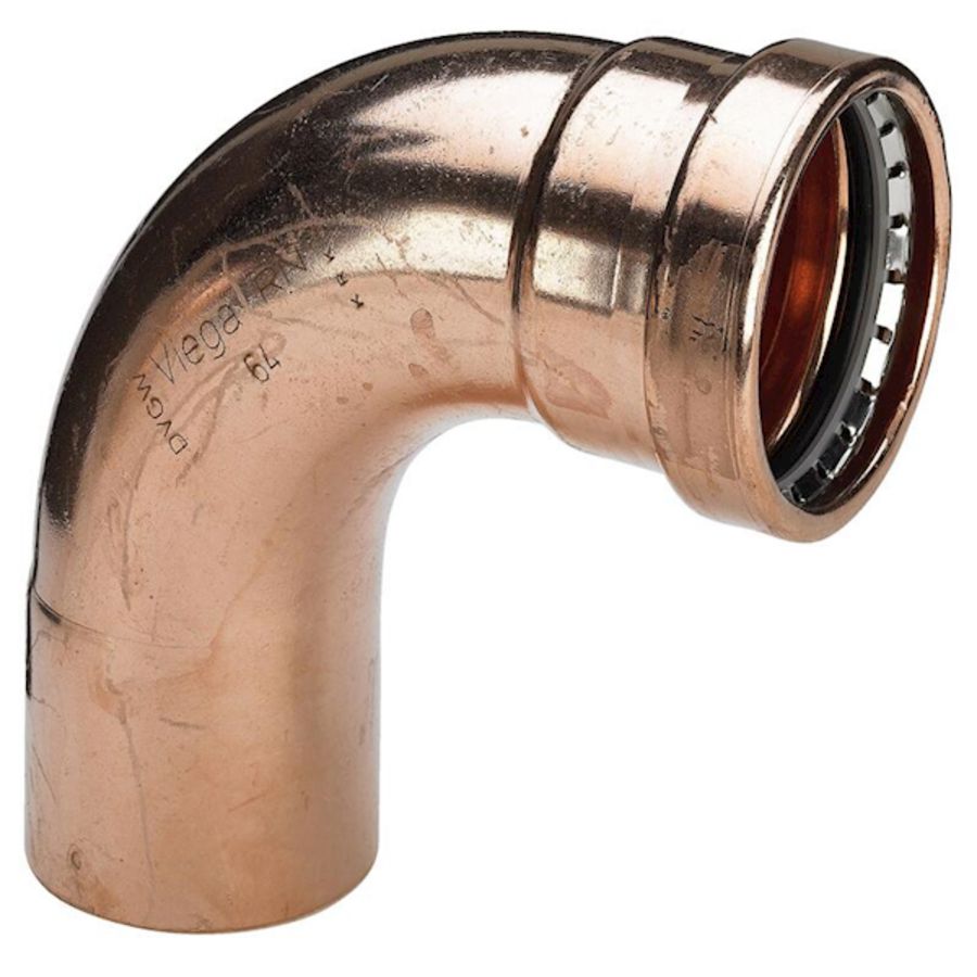 Insteekbocht 90° PROFIPRESS XL koper spie x persaansluiting 88,9mm