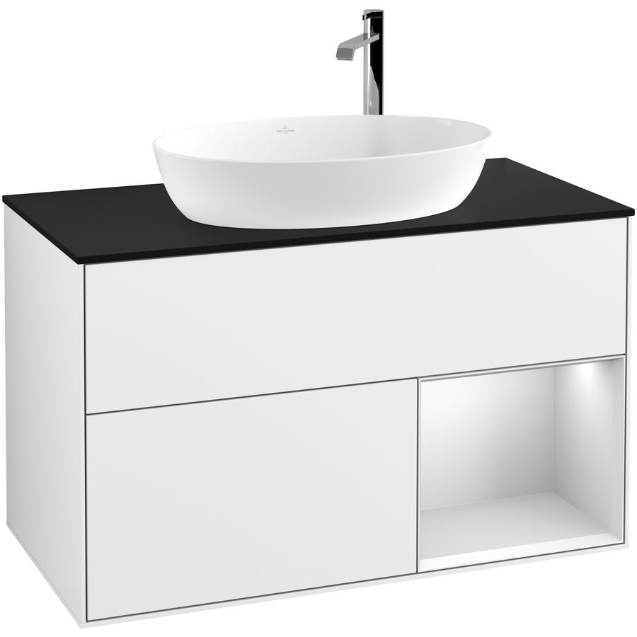 Wastafelonderkast Finion 1000x603x501mm G.White.L G902MTGF