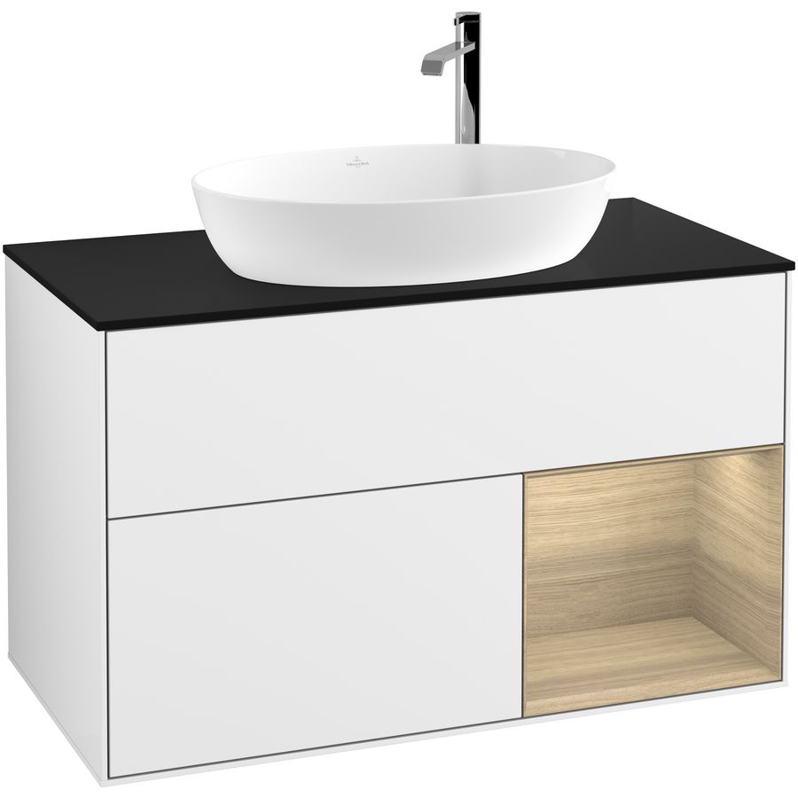 Wastafelonderkast Finion 1000x603x501mm G.White.L G902PCGF
