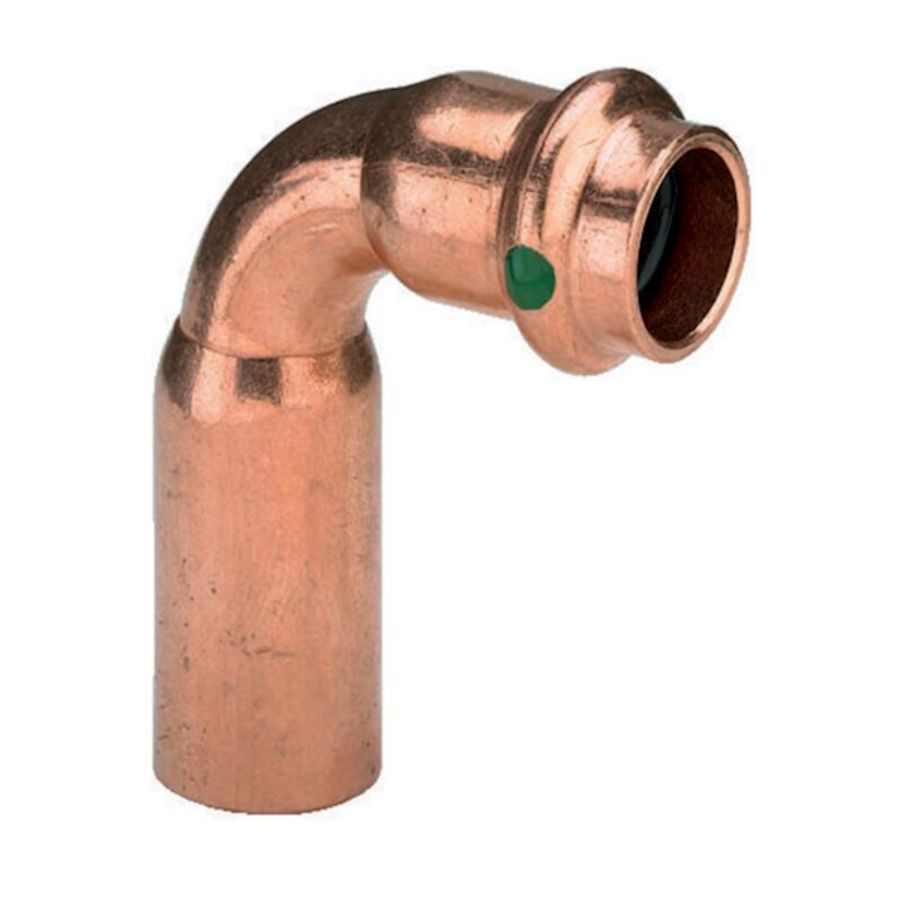 Bochtkoppeling 90° Profipress koper 15x12mm VVE=5