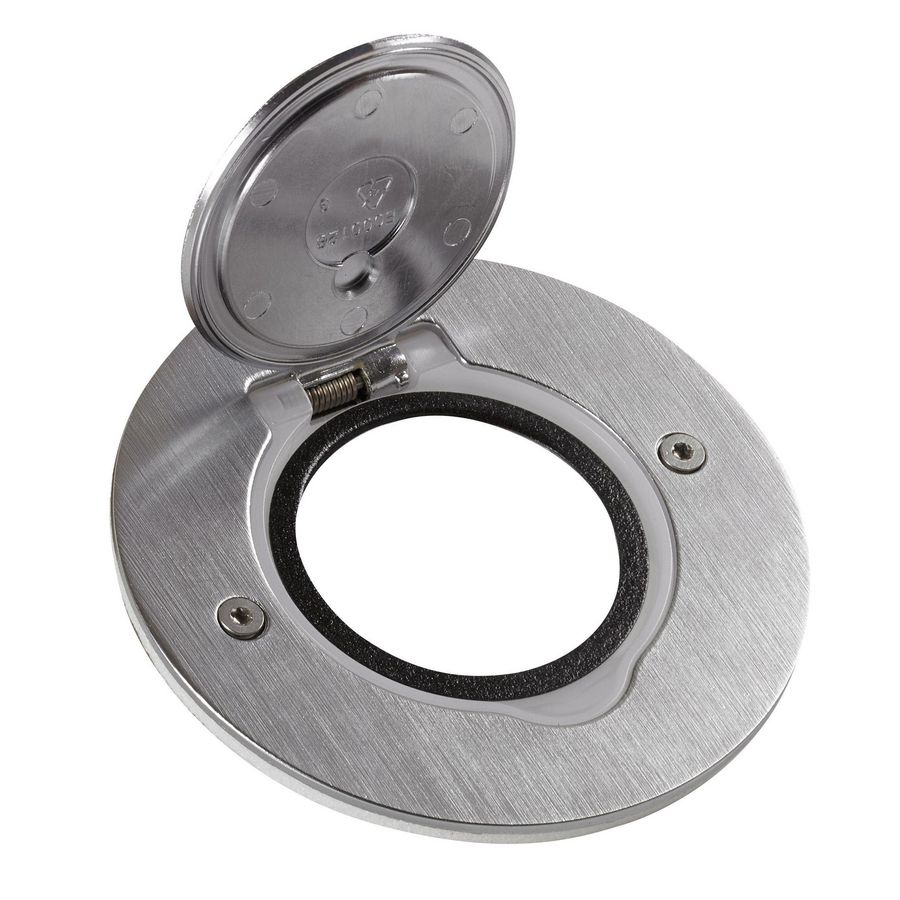 Houder vloercontactdoos rond RVS IP44 IK08