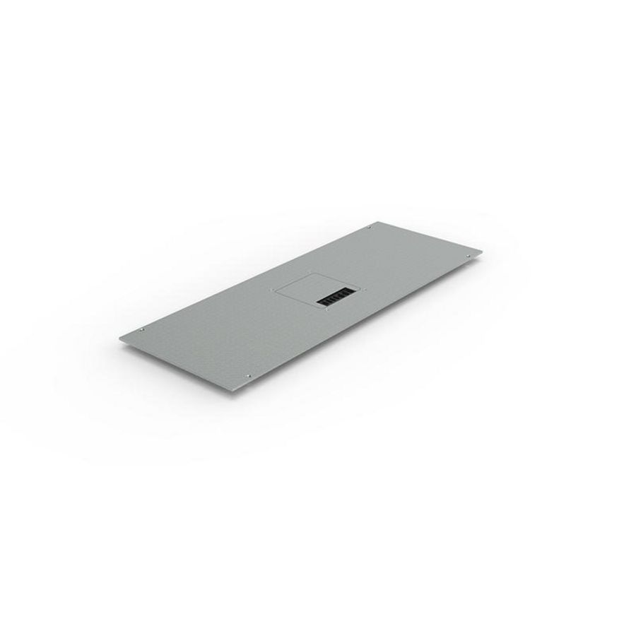 Deksel open vloergoot V200 inclusief kabeldoorvoer 100x100mm