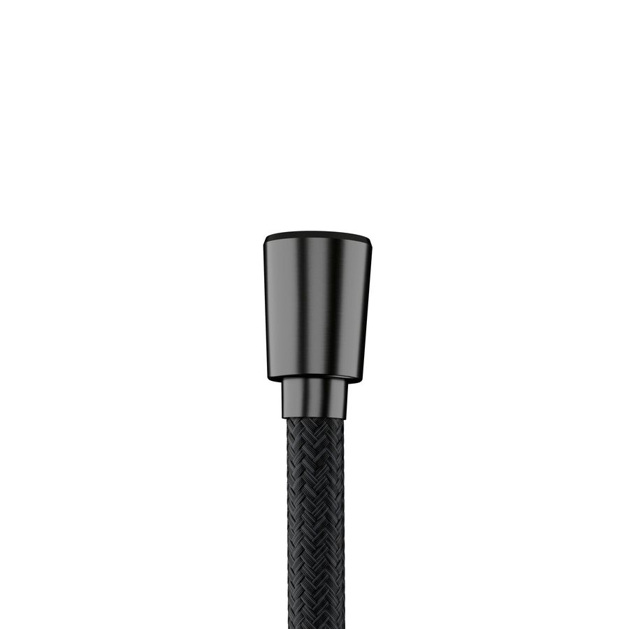 Designflex Textiel doucheslang 2000mm Brushed Black Chrome