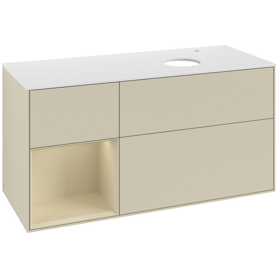 Wastafelonderkast Finion 1200x603x501mm S.Grey Matt Lacquer G921HJHJ