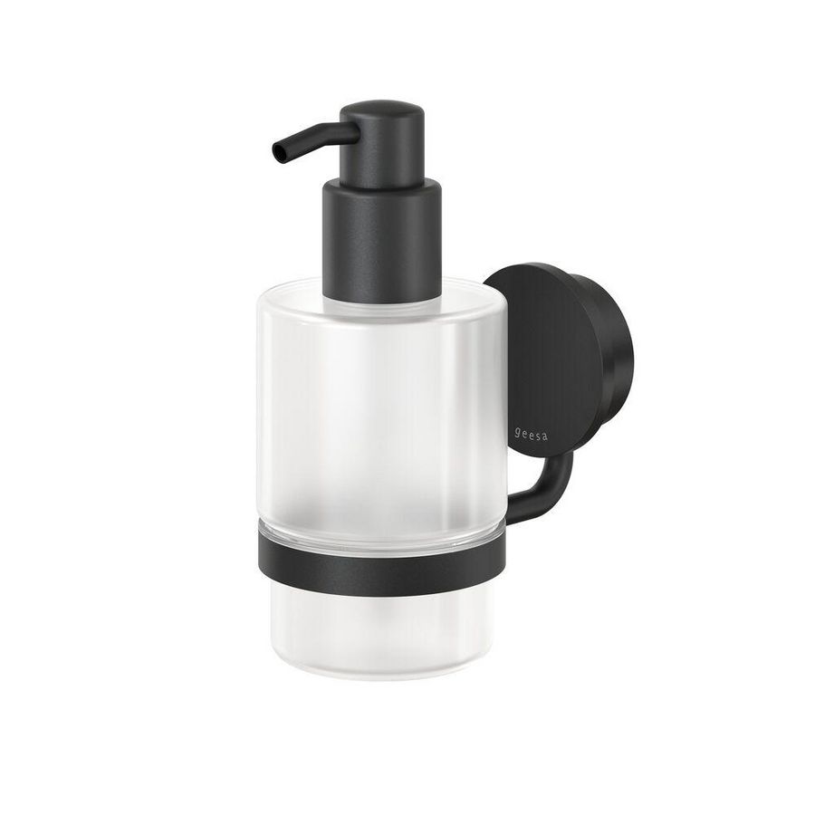 Zeepdispenser 200ml. met wandhouder Black OPAL