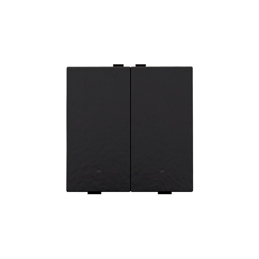 2-voudige drukknop leds/comf.sens. HomeControl piano black