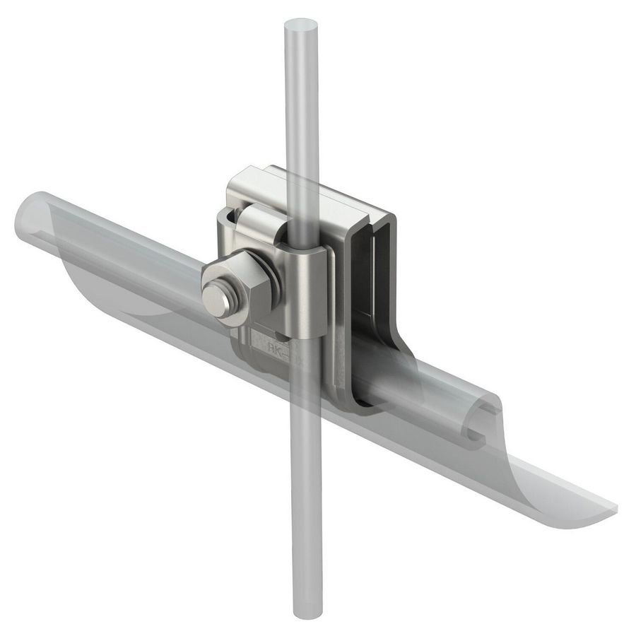 Gootklem met veer 2x8/2x6mm rvs A2 1.4301 VVE=10
