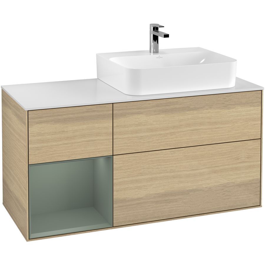 Wastafelonderkast Finion 1200x603x501mm Oak Veneer G141GMPC
