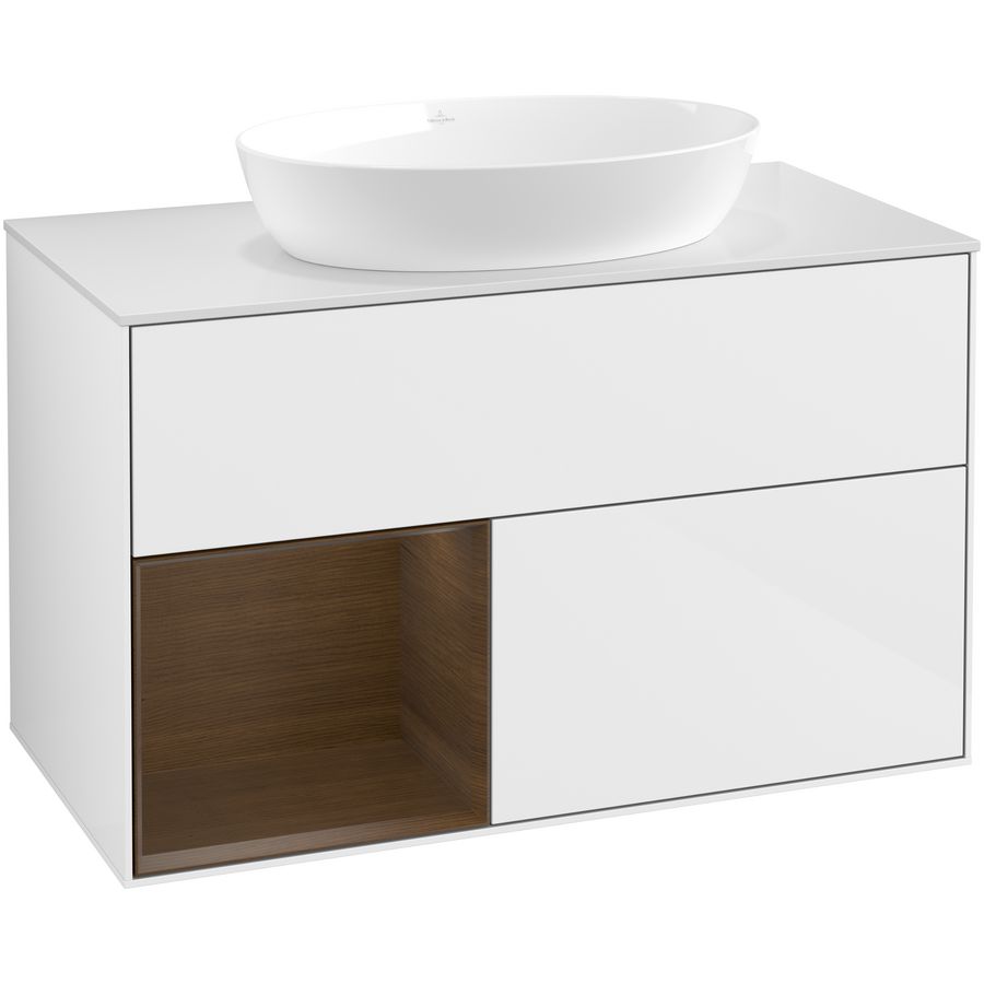 Wastafelonderkast Finion 1000x603x501mm G.White.L GA11GNGF