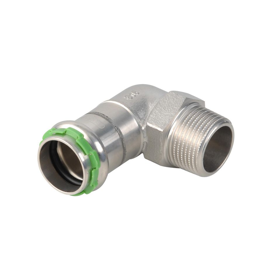 Puntknie 90° SudoPress RVS 316L FM 22x3/4"bt.dr. SP6092GV