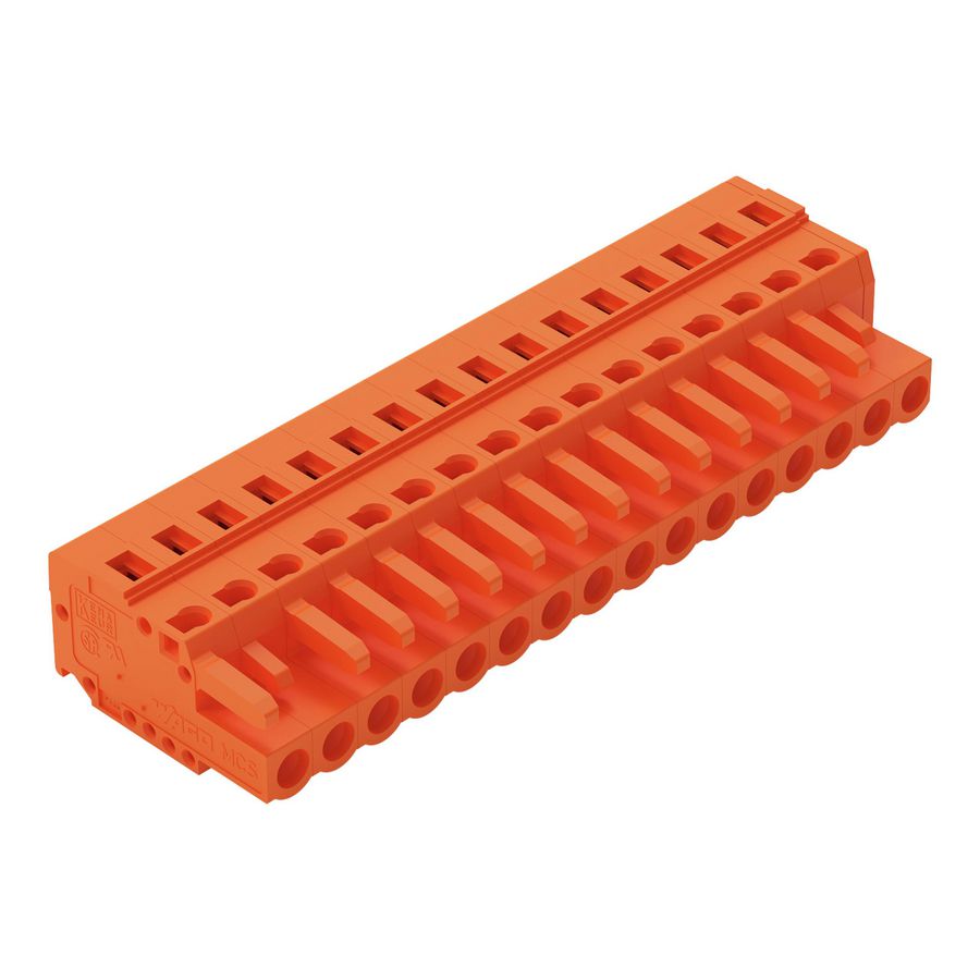 1-draads FE steker 2,5 mm² oranje 231-316/026-000 VVE=25