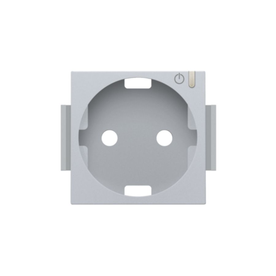 Afwerkingsset geconn. schakelbaar stopcontact+knop sterling