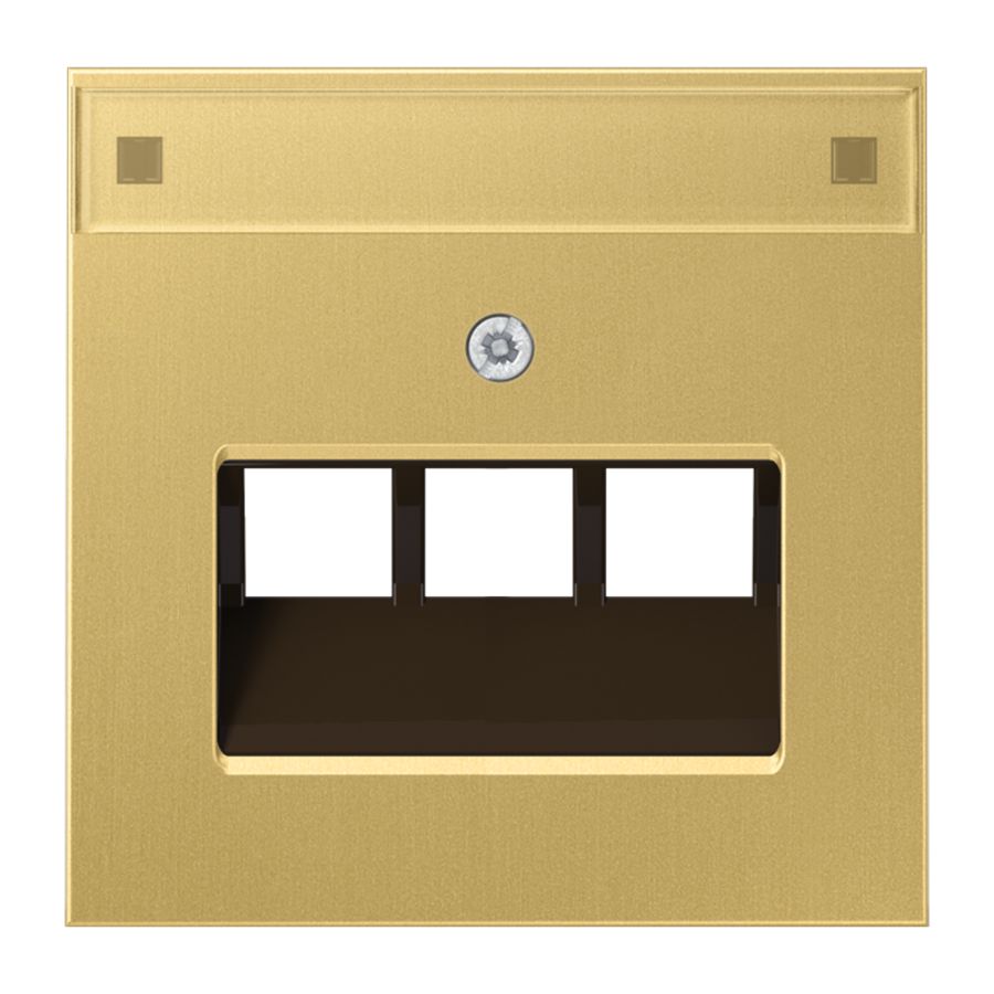 Afdekking UAE 3v.tekstv. LS messing klas VVE=10