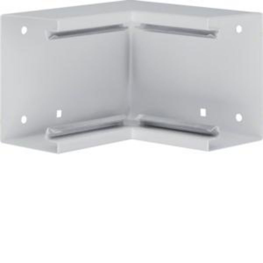 Binnenhoek staal voor goot BRS 65x100mm lichtgrijs
