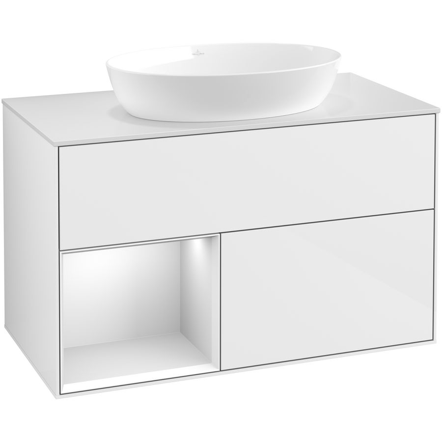 Wastafelonderkast Finion 1000x603x501mm G.White.L GA11MTGF