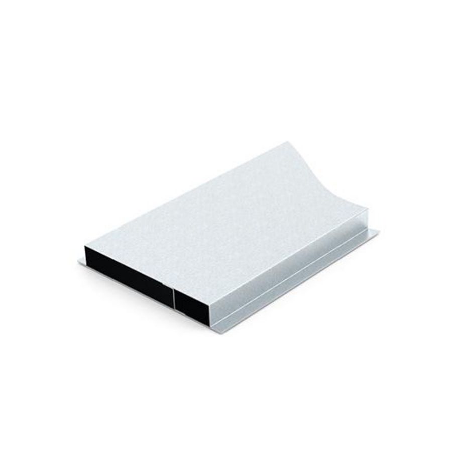 Verzonken vloergoot 190x28mm L2.5m 2 compartimenten