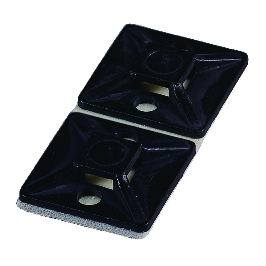 Zak a 100st. Kleefvoet zwart tot 48mm 28x28mm