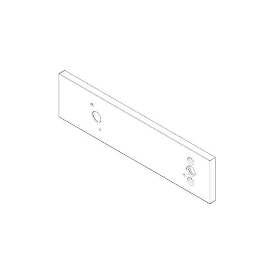 EVALVE Rozet 240x60x9mm Dark Platinum gebors.