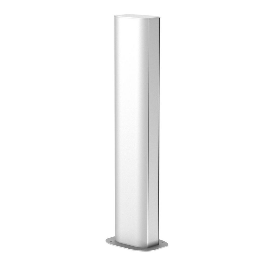 Mediazuil vloer/plafond 2300x80x130 Aluminium eloxiert