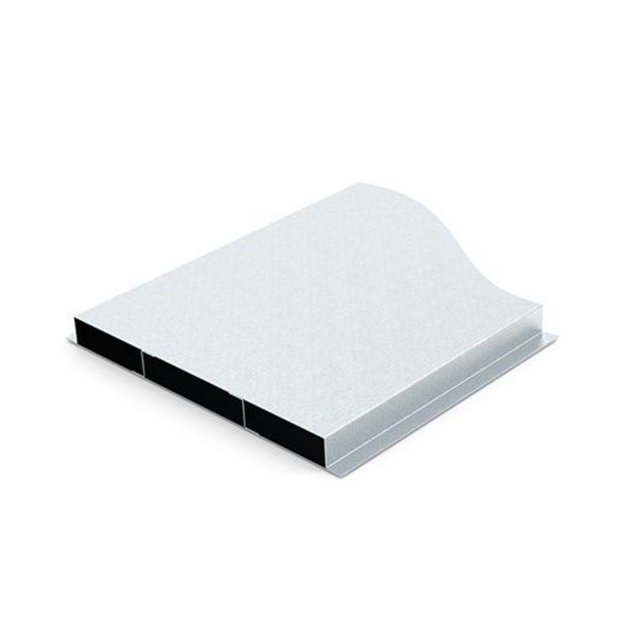 Verzonken vloergoot 290x28mm L2.5m 3 compartimenten