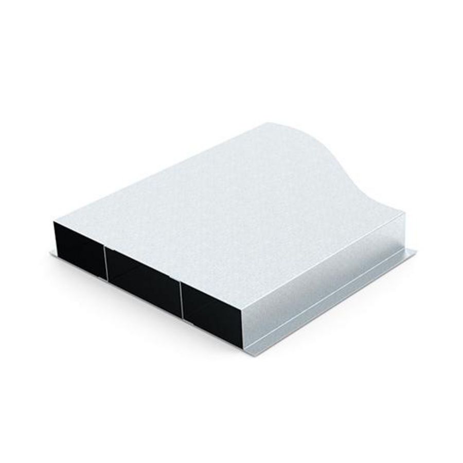 Verzonken vloergoot 290x48mm L2.5m 3 compartimenten