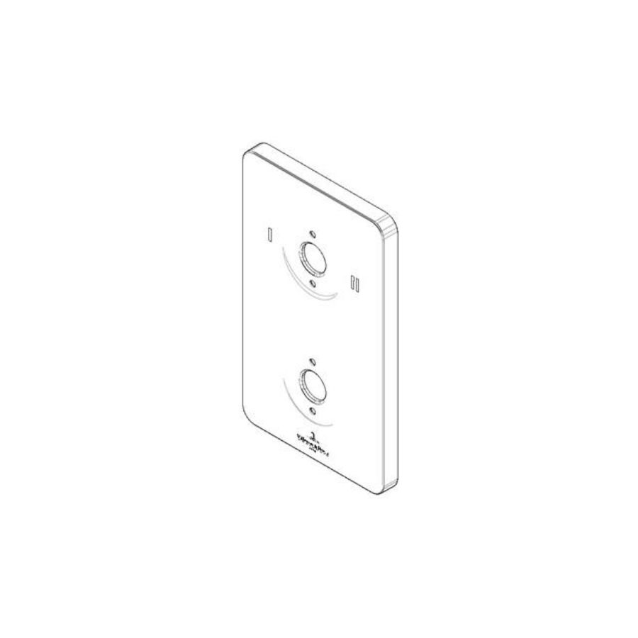 Rozet symbolen VS V&B-logo 90x150x9mm chr
