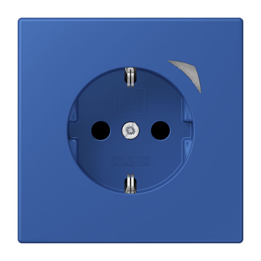 Wandcontactdoos Energy Safety+ LC4320K HOME blauw