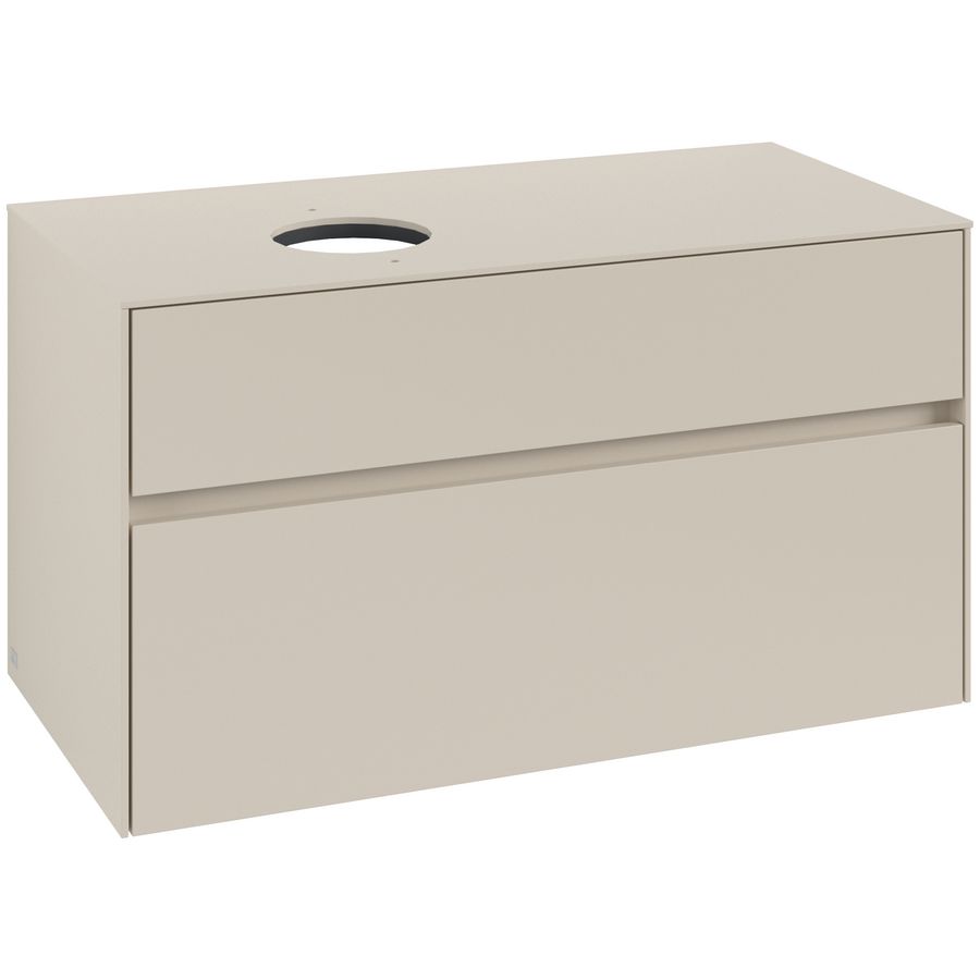 Wastafelonderkast Collaro 1000x548x500mm Cashmere Grey C039B0VN
