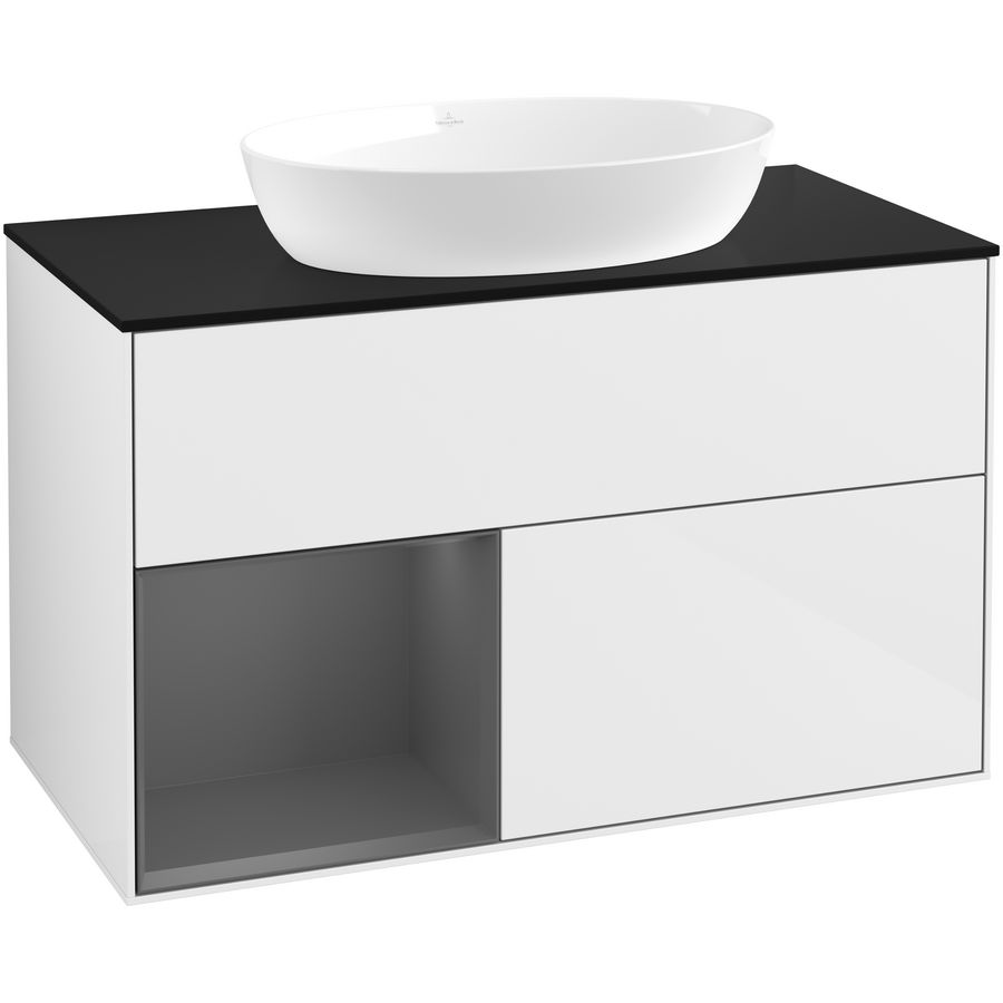 Wastafelonderkast Finion 1000x603x501mm G.White.L GA12GKGF
