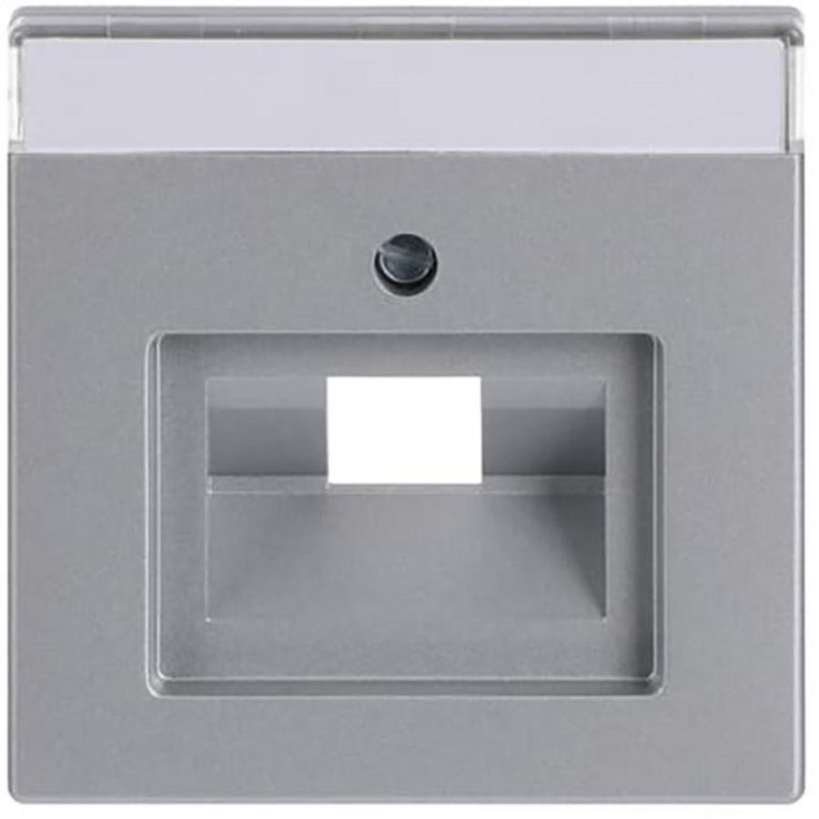 Centraalplaat afd v datadoos 1 x RJ45 f-aluzilver (1803-83)