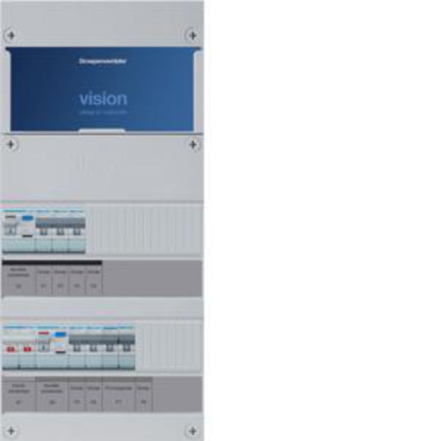 Groepenkast 5-groepenverdeler HS 2xALS 30mA +F 1-fase