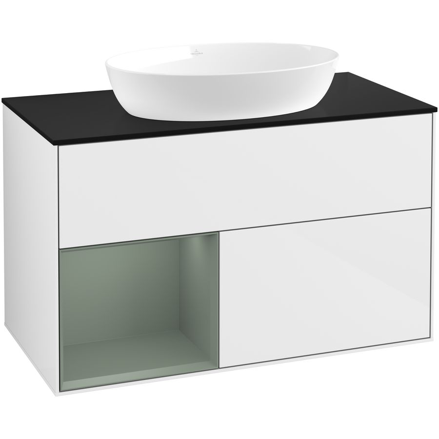 Wastafelonderkast Finion 1000x603x501mm G.White.L GA12GMGF