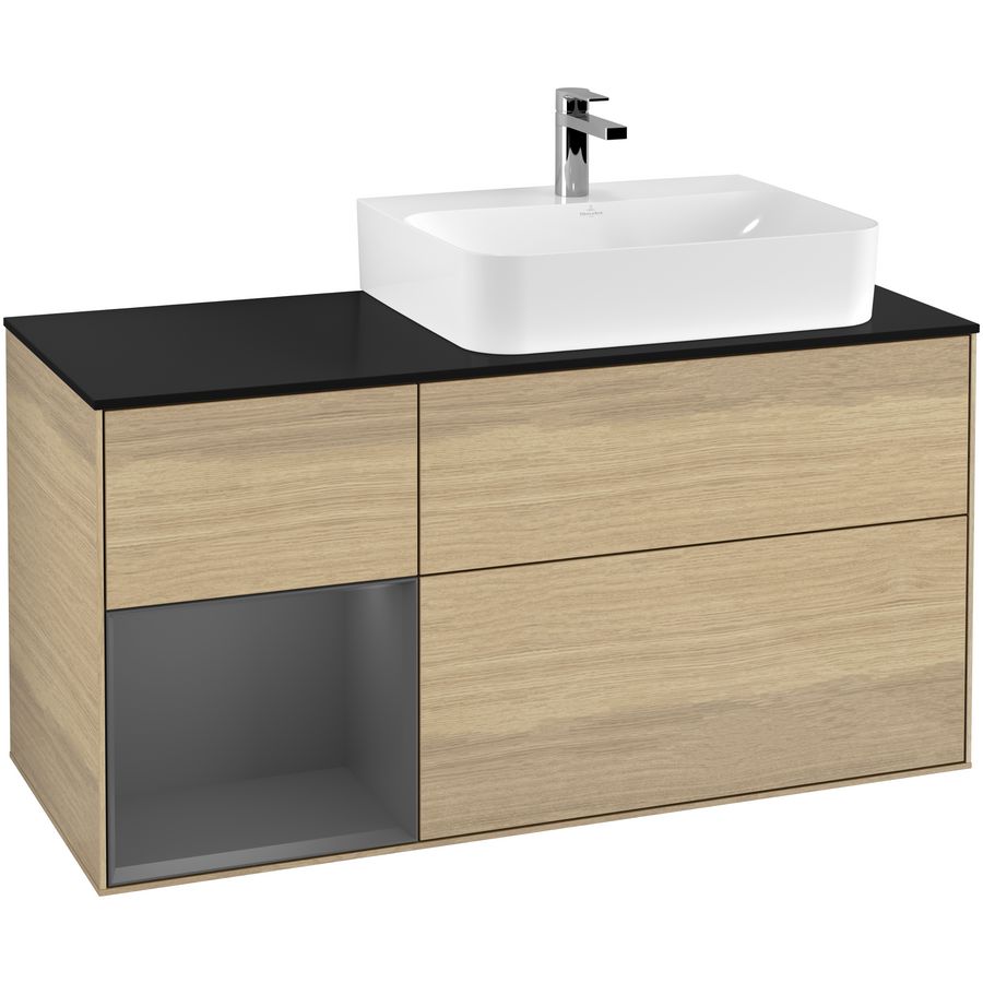 Wastafelonderkast Finion 1200x603x501mm Oak Veneer G142GKPC