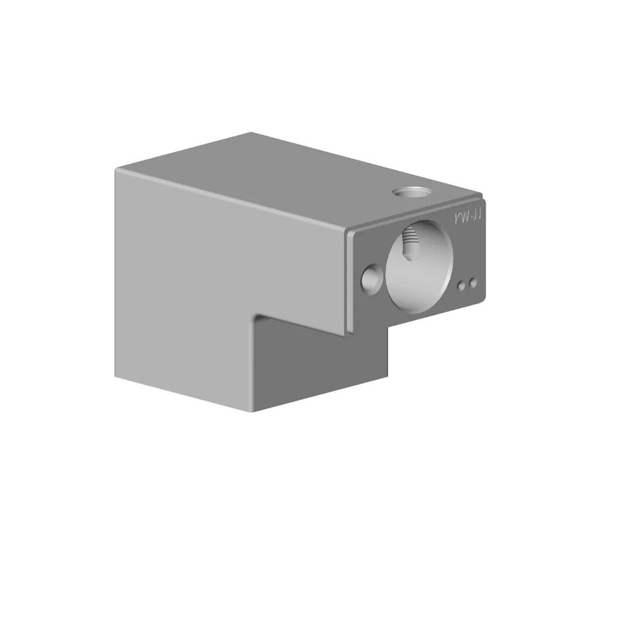 Aansluiting 36x39x61mm chr gebors.
