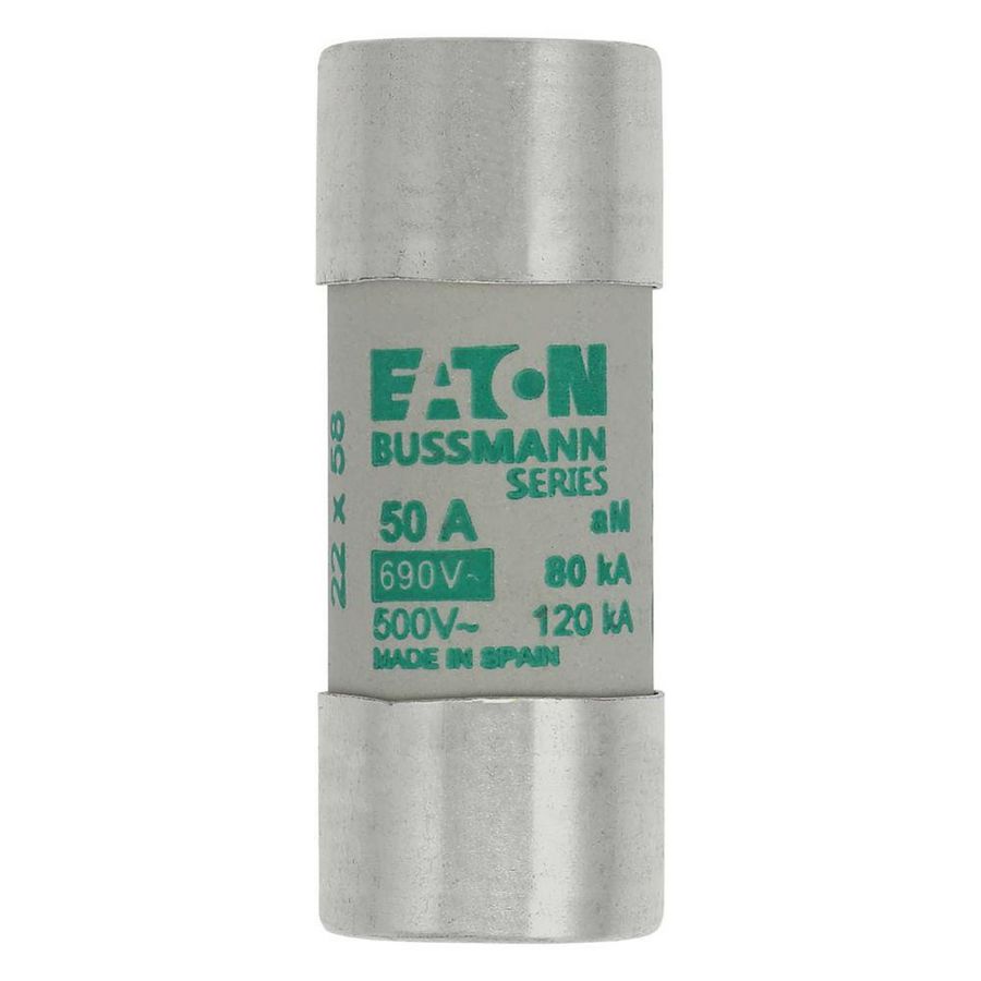 Zekering laagspanning 50A AC 690V 22x58mm aM IEC VVE=10