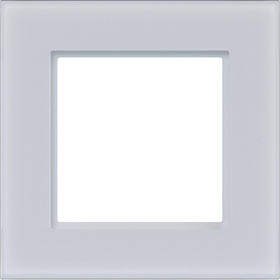 Afdekraam 1-voudig A.8 glas lichtwit mat