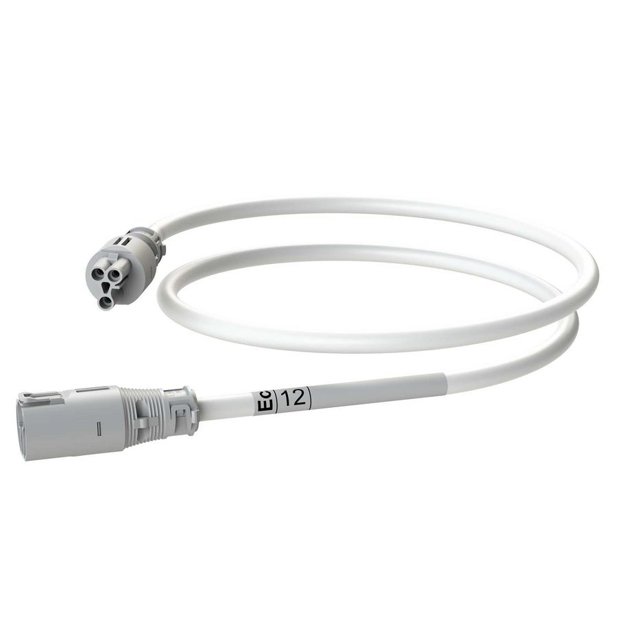 Koppelsnoer AW 12m 3G1,5 wit Eca VVE=5