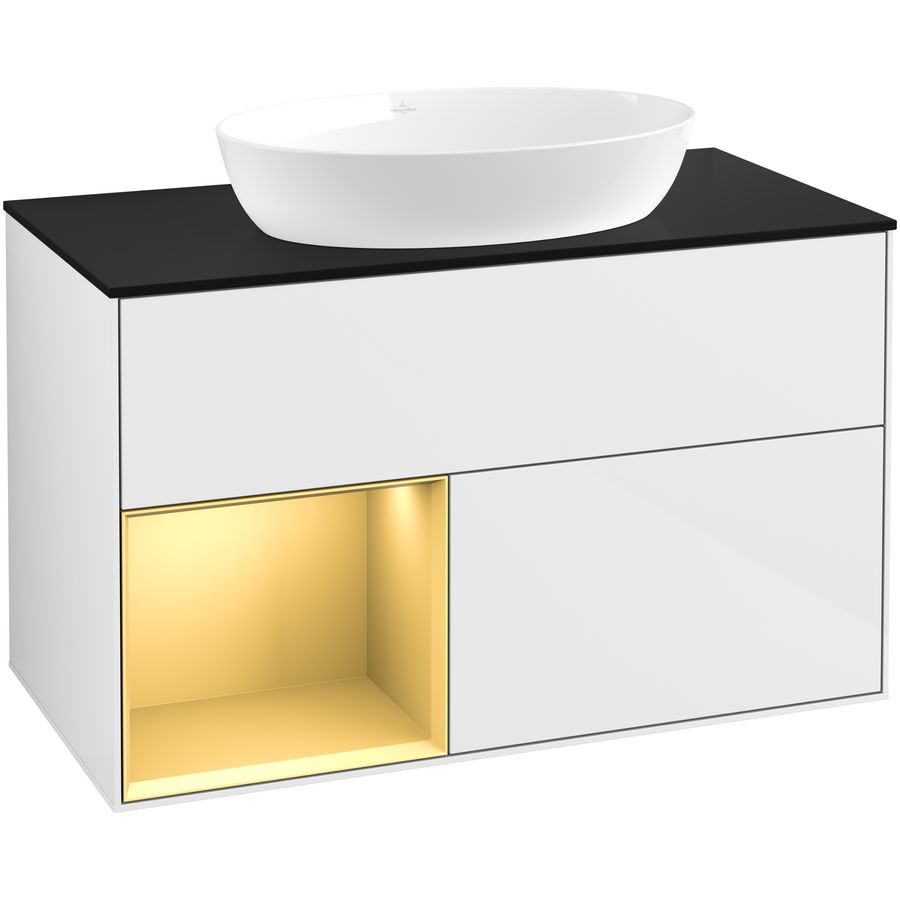 Wastafelonderkast Finion 1000x603x501mm G.White.L GA12HFGF
