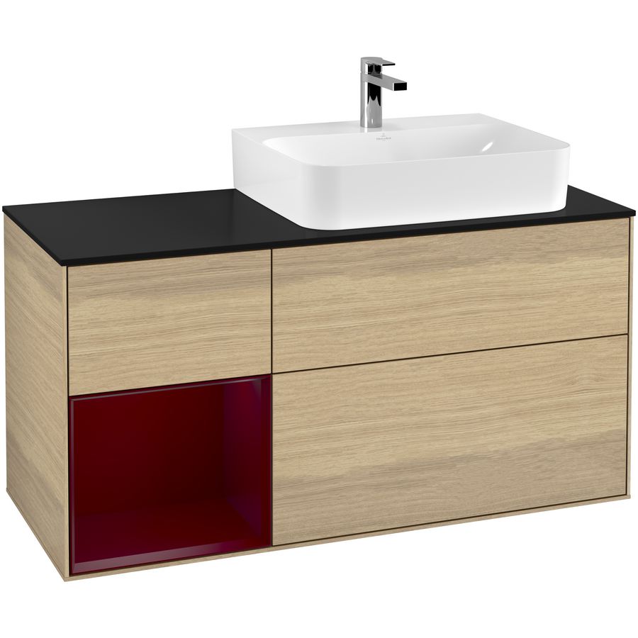 Wastafelonderkast Finion 1200x603x501mm Oak Veneer G142HBPC