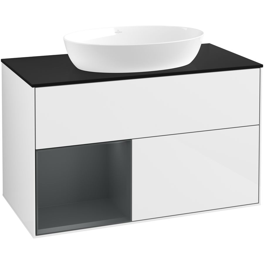 Wastafelonderkast Finion 1000x603x501mm G.White.L GA12HGGF