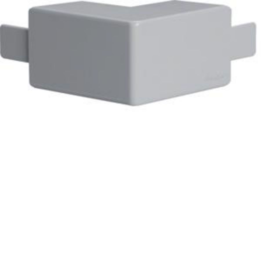Buitenhoek voor goot 30x30mm LF lichtgrijs