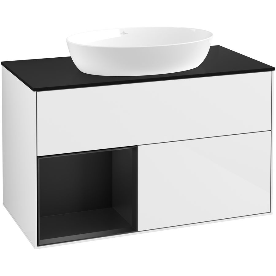 Wastafelonderkast Finion 1000x603x501mm G.White.L GA12PDGF
