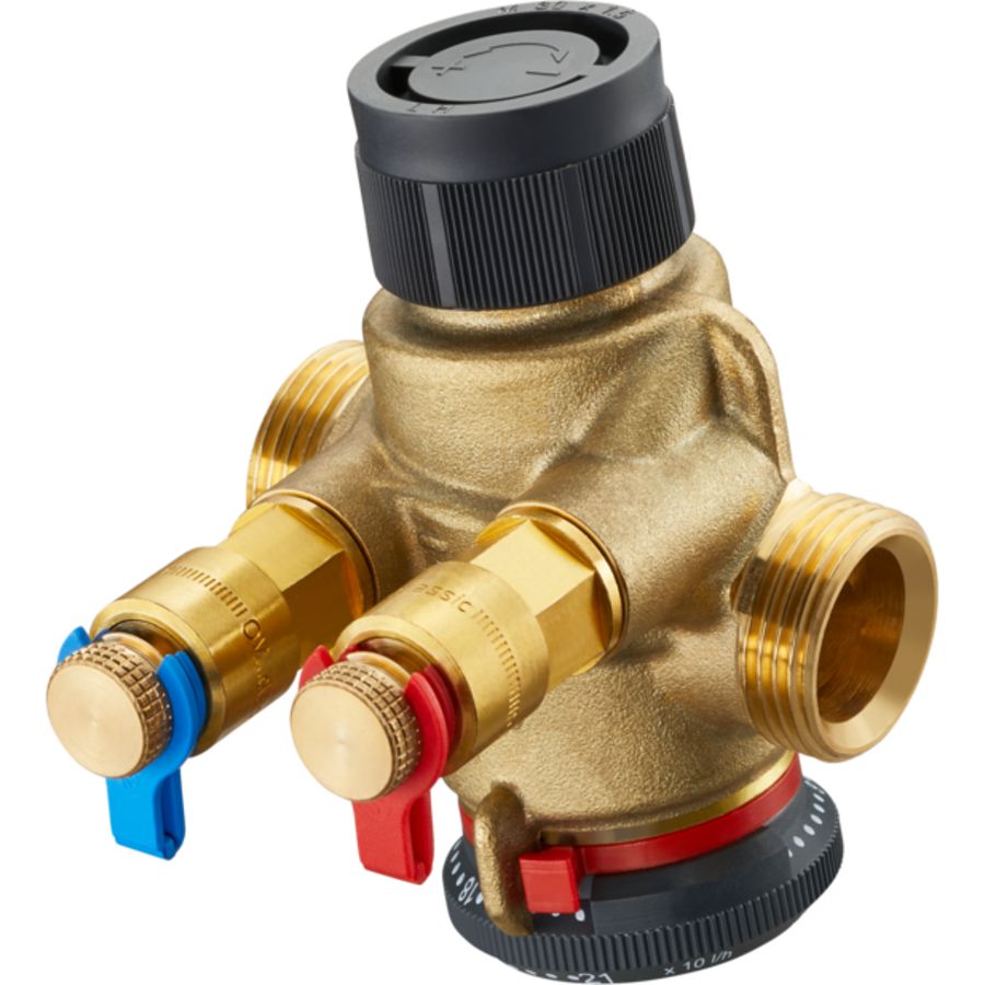 Inregelafsluiter Cocon QTZ meetnippels DN25 bu-bu 400-2500l/