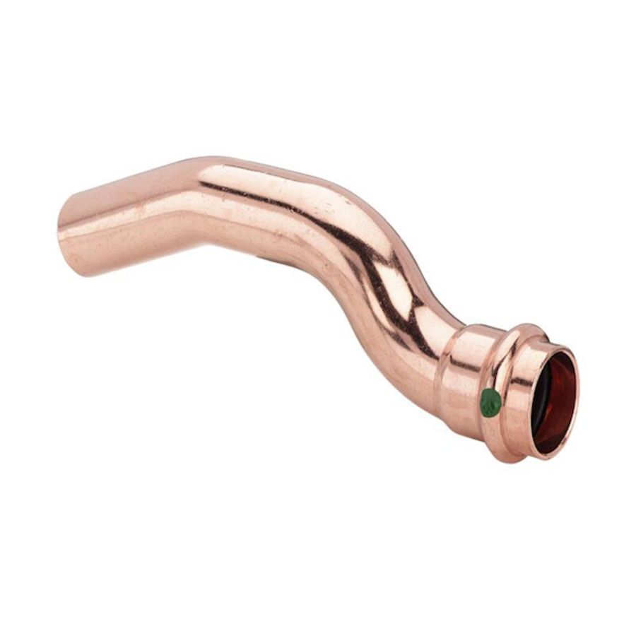 Passeerbocht PROFIPRESS koper spie x persaansluiting 12mm VVE=10