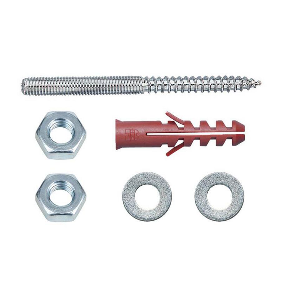 HPL montageset open vloergoot - set à 2x stokbout M8x100 en toebehoren
