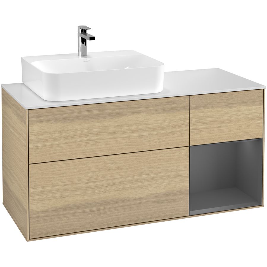 Wastafelonderkast Finion 1200x603x501mm Oak Veneer G151GKPC